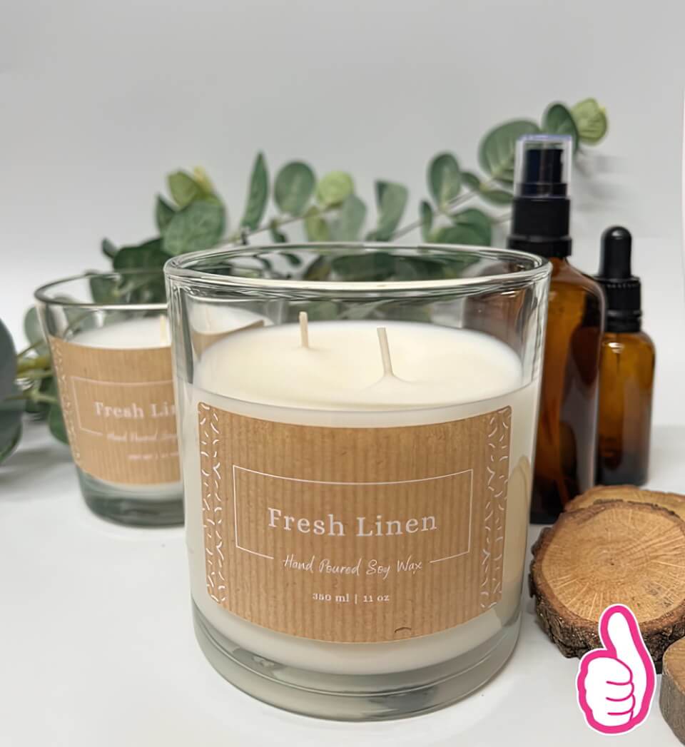 Candle Labels  Printed Best Quality - Free UK Delivery